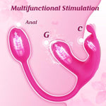 Women Sex Toys - Rabbit Vibrator Dildo And Anal Plug 3 In 1, App Remote Control Vibrators With 6X6X6 Modes, Wearable Vibrator And G Spot Vibrator For Women, Waterproof Adult Sex Toys & Games