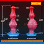 Inflatable Dog Knot Dildo Inflatable Squirting Butt Plug Trainer Adult Sex Toys Games