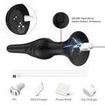 Rechargeable Waterproof Prostate Massager with Horn Base for Beginners and Advanced Users