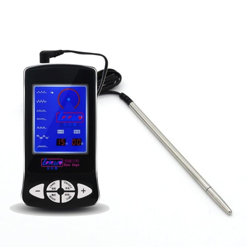 Sm Electric Shock Urethral Sound Beaded Urethral Dilator Electric Shock Penis Plugmulti-Frequency Plug Catheter Stimulation Masturbation Sex Toy For Men Gifts Anal Plug Anal Dildo