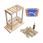 Summer Popsicle Stick Swing Craft Kit with 100+ Pre-Cut Pieces, DIY Building Activity