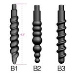 Male Vestibular Anal Plug Massage Anal Plug Tube, Thread Enlargement Device Anal Pump Cylinder With Beaded Silicone Insert For G-Spot Stimulation(B3)