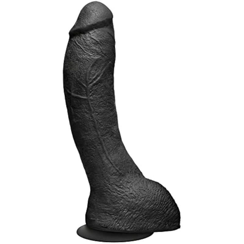 Doc Johnson Merci - The Perfect P-Spot Dildo 9.5" - with Removable Vac-U-Lock Suction Cup - ULTRASKYN - for Adults Only, Black