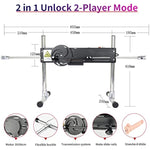 Dual Sex Machine Adult Toy For Couples, Quiet Stable Toy With Dildo Suction Cup Extension Rod, Massage, Adjustable Speed 120W