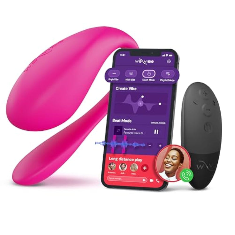 Jive 2 Wearable Panty Vibrator | Egg Vibrator For Women Couples | App & Remote Control G Spot Massager | Discreet Long Distance Adult Sex Toys With 10 Intensity Levels | Waterproof | Pink