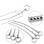 Male Metal Urethral Sounding Penis Plug Urethral Sounds Toys Multi Beads Penis Plug With Penis Cock Ring(6Mm)