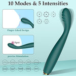 Rose Vibrator, High-Frequency G Spot Clitoris Vibrator With 5 Speeds & 10 Modes - Powerful Clitoral Stimulator, Vibrating Massager Sex Toys For Women Sexual Pleasure, Rose Toys Peacock Blue