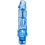 9 Inch Realistic Dildo Vibrator With Adjustable Speeds – Waterproof, Flexible, & Quiet Female Vibrating Penis Vibrator For Intimate G-Spot – Adult Toys For Womens - Blue