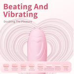 Miss Hearts Rabbit Vibrator Dual-Head Dildo Vibrator Massager Adult Sex Toys Female Vibrator With 16 Pleasure Modes Waterproof Soft Silicone Massager Wand For Women Adult Sex Toys & Games