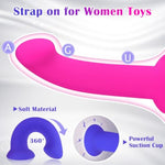 Strap On Dildo Harness, Strapless Sex Toys For Lesbian, Adjustable Realistic Dildo Strapon For Women, Anal G Spot Stimulator With 3 Size Dildos For Gay Couple
