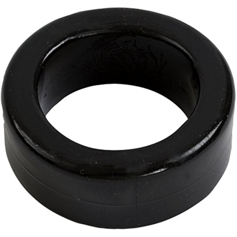 Doc Johnson TitanMen - Cock Ring - Stretch-to-Fit - Makes Your Penis Firmer, Harder, and More Engorged - Made of Body-Safe TPR - Black