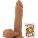 8 Inch Perfect D Dildo With Lube 1Oz | Harness Compatible Strap-On Dildo | Realistic Dildos | Suction Cup Base | Adult Sex Toys