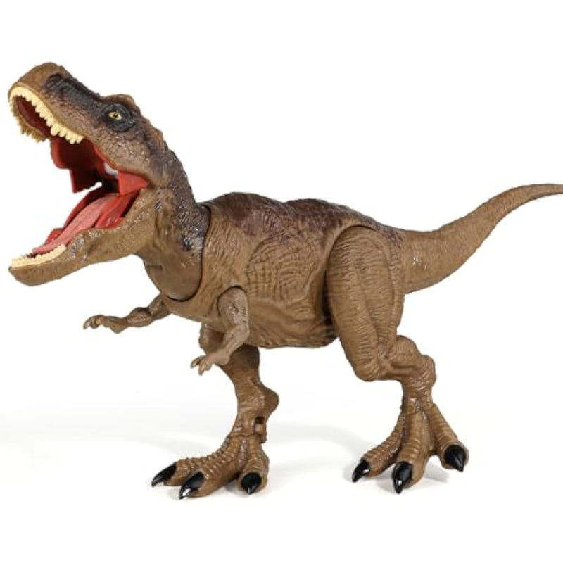 Jurassic Tyrannosaurus Rex Action Figure Dinosaur Toy For Kids 3-5, 5-7 With Sound & Movement, Attack T Rex Dino Toys With Rampage Attack, Chomp & Roar – Birthday Gift For Kids Ages 3+