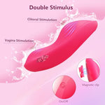Wearable Panty Vibrator With Butterfly Magnetic Clip, App & Remote Control Vibrator, 9 Vibration Modes, Rechargeable Clitoral Stimulator Adult Sex Toys For Women