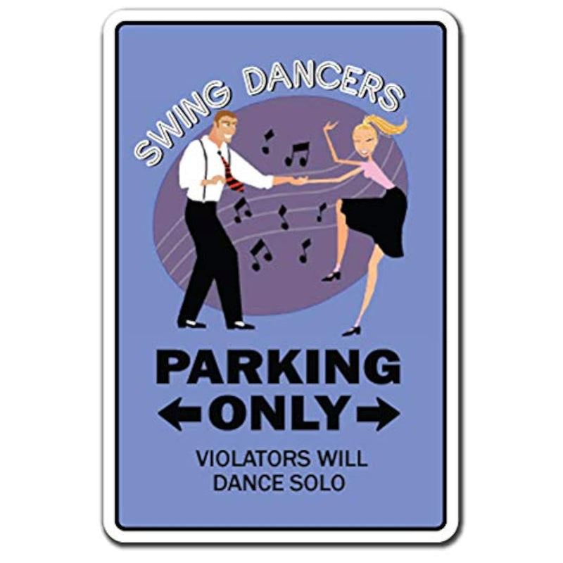 Swing Dancers Sign | Indoor/Outdoor | Funny Home Décor For Garages, Living Roo