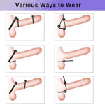 Adjustable Silicone Cock Rings for Men - 7 Sizes to Enhance Erection and Pleasure