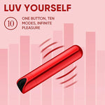 Shiny Bullet Vibrator Super Strong Clitoral Nipple Stimulator Adult Toys For Female With 10-Modes, Usb Rechargeable Waterproof Dildo, Sex Toys For Women Anal And Vaginal Big-O Massager
