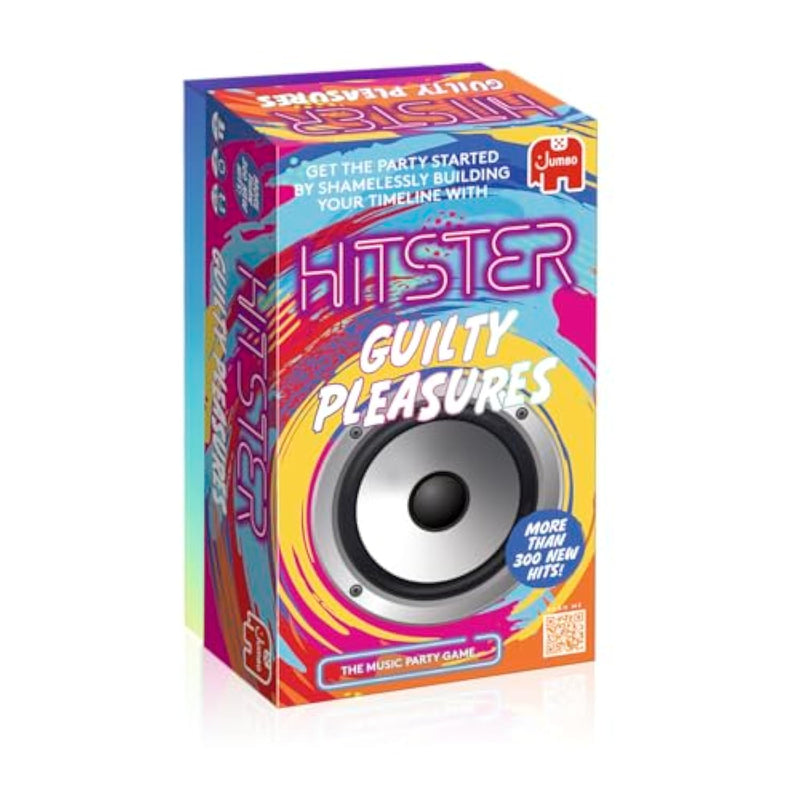 Jumbo Hitster - Guilty Pleasures, Fun Music Quiz Card Game, 2-10 Players - 300 Plus Guilty Pleasure Music Hits - Great for Adult and Family Game Nights (US Edition)