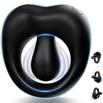 360° Adjustable Penis Ring with Bead Prostate & Clitoral Stimulator for Men - 10 Vibration Modes