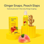 Hello Peach Ginger Flavored Personal Lubricant - Water-Based Lube - No Aftertaste, Easy Clean-Up - Vegan, Sugar-Free, Gluten-Free, & Hormone-Free - 1.7 Fl Oz