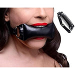 Padded Pillow Mouth Gag Leather Bondage Toys Open Mouth Gag Faux Leather Bondage Restraints Bite Gag Adult Sex Toys