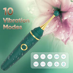 Women's Sex Toys for Couples: Clitoral Vibrator Massager Wand with 10 Vibration Modes and Whisper Quiet Design