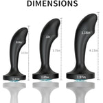 Anal Plugs Silicone Butt Plug, 3Pcs Sex Toy Aanl Training Kit With Jewelry Base,G Spot Anal Sex Toys Adult Toy For Beginner, Couples, Adult Sex Toys & Games(Black)