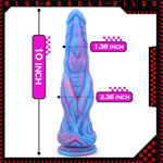 Realistic Dildo 10 Inch G-Spot Dildo With Knot Silicone Anal Dildo Fake Penis With Strong Suction Cup Mixed-Color Sex Toys For Women Men Vaginal Anal Masturbation