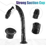 19.09 Inch Extra Super Long Dildo Anal Plug Sex Toys For Deepest Sex, Black Realistic No-Balls Huge Big Giant Dildos With Strong Suction Cup Hands-Free Play Flexible Penis Butt Plugs For Women Men Gay