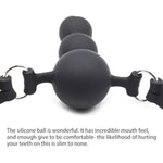 Silicone Mouth Ball Gag Dildo Penis Mouth Gag Adjustable Bondage Strap On Bdsm Adult Sex Toy For Couple