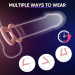 Silicone Cock/Penis Rings Set With 3 C-Ring Set - Helps Create Firmer And Thicker Erections - Side Tabs For Easy Removal And Adjustment Adult Sex Toys For Men Or Couple