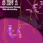 Vibrator Sex Toys With Dual Penis Ring For Couples Play, Remote Control Strap On Anal Dildo With Double Penetrating Vibrating Cock Ring For Men, G Spot Vibrator With 9 Vibration For Women