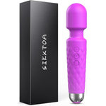 Vibrator Wand, Female Adult Sex Toys, Vibrators For Her, Wand Massager, Clit Stimulator Sex Toy, Dildo, With 8 Speeds Of Pleasure & 20 Patterns, Powerful (Classic Purple)