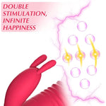 Thrusting Vibrator Dildo For Women G Spot Vibrator Clitoral Stimulator Sex Toys Dildos Vibrator With 8 Vibration Rabbit Vibrators Adult Sex Toy For Women And Couple