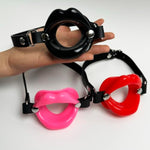Lip Mouth Gag O-Shaped Mouth Plug Mouth Opener Restraint Bondage Fetish Bdsm (Black)