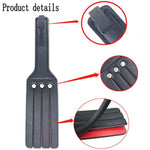 Studded Spanking Paddles, 9.25 Inch Studded Rubber Bondage Paddle Black Studded Design Sensual Sex Leather Bondage Fetish Faux Leather Spanking Paddle Bondage Adult Sex Toy For Sex Play,Black