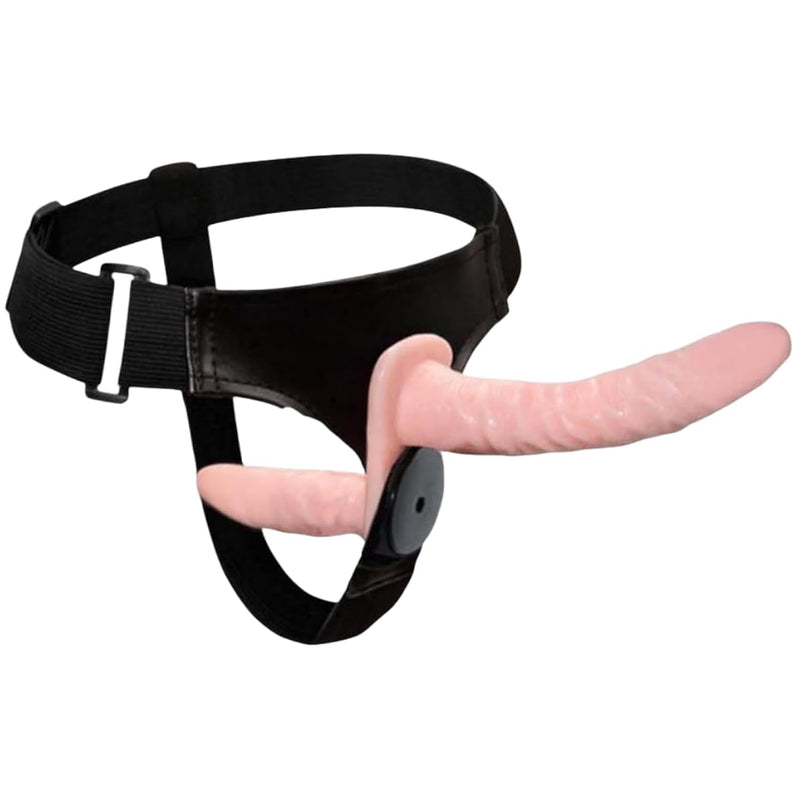 Multi Speed Double Penis Vibrators Realistic Soft Strapon Dildos Lesbian Sex Toys Vibration Lesbian Strap On Double Dildo Sexy Toys With Adjustable Adult Women Lesbian Vagina