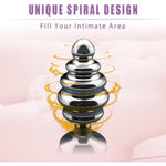 Rabbit Tail Anal Plug?Metal Spiral Buttplug?Anal Sex Toys For Men,Women And Beginners And Advanced Users,Plug Anal For Couples?Pink Anal Toys For Dress Up Party(Medium Pink)