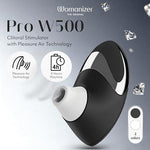 W500 Clitoris Vibrator Adult Toy | Vibrating Clitoral Stimulator with 12 Suction Speeds | Waterproof Clit Sucker Personal Massagers | Sucking Adult Sex Toys for Women & Couples| Black Chrome