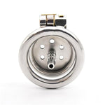 Chastity Cage For Men With Silicone Tube, Small Chastity Cage Chastity Devices Male Good Concealment, Penis Cage For Men Sm Sex Toys (Metal Tube,40Mm/1.57In)