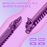 17 Inch Double Dildo Realistic Dragon Double Ended Dildo Soft And Flexible With Dragon Scales Adult Sex Toys For Women/Men/Lesbian Purple