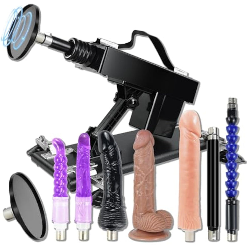 Sex Machine Automatic Thrusting Machine For Women Dildo Machine With 3Xlr Attachments, Adjustable Speed And Multi-Angle, Thrusting Sex Machine Adult Toy For Solo And Couple