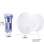 Male Masturbator Penis Vibrator With 10 Vibration Modes, Men Penis Sleeve Glans Vibrator, Male Masturbation Toys Adult Sex Toy For Man - Transparent