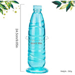Silicone Sex Toy Anal Plug Realistic Dildo, 9.65 Inch Imitation Mineral Water Bottle Silicone Dildo, Striped Layered Design Experience Double Pleasure (Green)