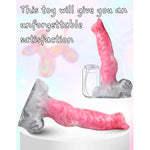 10.2 Inch Extra Large Knot Dildo for Experienced Enthusiasts - Firm Ribbed Xl Giant Monster Animal Dog Wolf K9 Canine Sex Toy, Fantasy, Big Hard Extreme Pegging, GSpot Massage, Thick Ridding Long Anal Plug