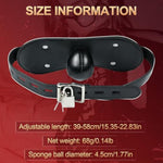Leather Ball Gag Ball Sex Play Adjustable Bondage Gags & Muzzles Fetish Restraint Toys For Adult Couple Sm Game