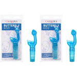 Original Butterfly Kiss Vibrator - Multi-Speed Waterproof Vibe – Adult Sex Toys For Couples - Clitoral G Spot Massager – Blue (Pack Of 2)