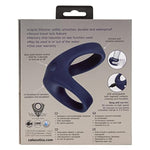 Viceroy Rechargeable Max Dual Cock Ring Silicone Sex Toy For Men - Blue