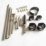 Heavy Sex Machine Duty Stainless Steel Bar Spreader With Dildo Hand Foot Collar Bondage Toture Rack Frame Handcuffs Bdsm Tie Set