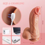 Dildo Vibrator Sex Toys - Realistic Penis G-Spot Vagina Silicone Dildo Stimulator With 7 Modes And Suction Cup, Oral Sex Silicone Dildo Remote Control Adult Toy For Female Couples, 8.6 Inch